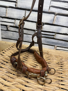 S/H English Leather Lunge Cavesson - Cob