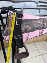 Load image into Gallery viewer, Tiny Fleece Shetland/Pony Pad Saddle -Complete with Girth &amp; Stirrups- Pink Camo