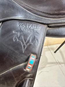 17” MW Voltaire Lexington Monoflap Jump Saddle - Brown