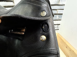 17” MW Harry Dabbs True Brit Dressage Saddle - Black
