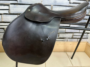 16 1/2” Medium Nelson Pessoa Jump Saddle - Black