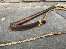 Load image into Gallery viewer, Champion &amp; Wilton Gents Plaited Hunt Whip complete with Rawhide Thong