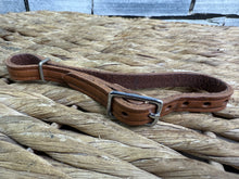 Load image into Gallery viewer, Original Myler Back/Curb Strap - One Size - Tan Leather