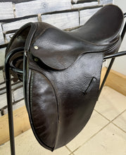 Load image into Gallery viewer, 15” Wide Chase English Pony GP Saddle - Brown - Deep Seat