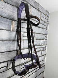 S/H Equicraft Anatomic Patent Dressage Bridle - Brown - XF