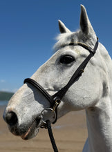Load image into Gallery viewer, Clip Work Bridle with Clinchered Wave Brow - Brown/Brass - Cob/Full/XF