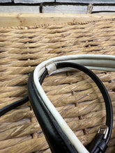 Load image into Gallery viewer, S/H Sue Carson Hidden Flash Padded Comfort Bridle-Black/White