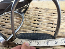Load image into Gallery viewer, S/H Stubben 56” Heavy Duty Stirrup Leathers &amp; 4 3/4” Irons