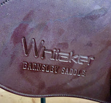 Load image into Gallery viewer, 16 1/2” Changeable Gullet Whitaker Barnsley Pony Jumping Saddle - Brown