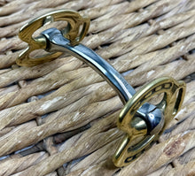 Load image into Gallery viewer, Horseshoe Cheek Stallion Show Bit -4”-5 1/2”