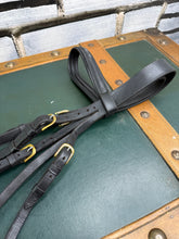 Load image into Gallery viewer, Kate Negus Snaffle Bridle - Black/Brass -Cob Size- English Leather - Padded Nose
