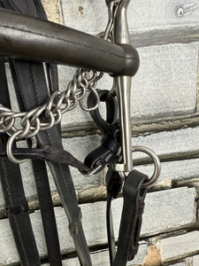 S/H English Hunter Complete Pelham Bridle - Black - Full