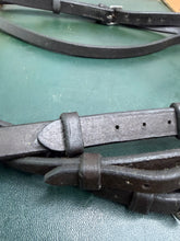 Load image into Gallery viewer, Barnsby Snaffle Flash Bridle - Dark Brown -Full Size- Soft English Leather