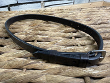 Load image into Gallery viewer, New English Leather Flash Strap -Black/Brown- Pony/Cob/Full