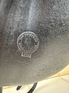 17 1/2” Wide Ideal Jessica Dressage Saddle - Black
