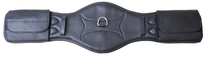 Rhinegold Memory Foam Padded Leather Dressage/Event Girth