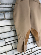 Load image into Gallery viewer, Vintage Sams Cavalry Twill Elephant Ear Breeches -24” Waist- Buff - Suede Knees