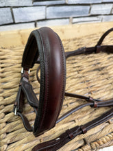 Load image into Gallery viewer, S/H Albion English KB Cavesson Snaffle Bridle - Brown - Cob