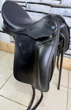 Load image into Gallery viewer, 17” Medium/MW Barnsby Dressage Saddle - Black
