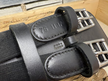 Load image into Gallery viewer, S/H 75cm/30” Prestige Doughnut RP Leather Girth - Black