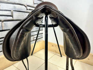 16 1/2” XW/Changeable Gullet Colliegate Convertible Dressage Saddle - Brown
