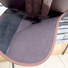 Load image into Gallery viewer, 14” Medium Changeable Gullet Small Pony GP Saddle -Brown Synthetic- Flocked