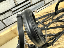 Load image into Gallery viewer, S/H Rhinegold Complete Padded Crank Flash Bridle - Black - XF