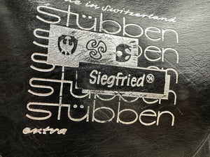 18” MW (Fit 31) Stubben Siegfried Extra GP/Jump Saddle - Black/Tan
