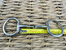 Load image into Gallery viewer, S/H 4 1/2” Curved Mouth Jointed Eggbutt Snaffle Bit