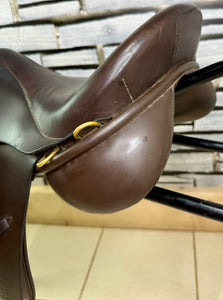 17” Wide-XW Symmonds Olympus Forward Cut GP Saddle - Brown
