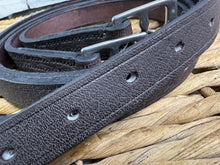 Load image into Gallery viewer, English Made Buffalo Leather Traditional Hunting Stirrup Leathers - Brown