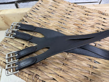 Load image into Gallery viewer, S/H 48” English Leather Balding Show Girth - Dark Brown