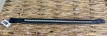 Load image into Gallery viewer, Silver Clinchered Browband, Silver Piping and Black Padding