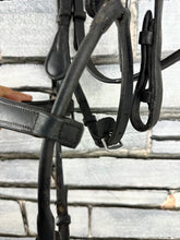 Load image into Gallery viewer, S/H Full Size Colliegate Anatomic Padded Bridle - Black