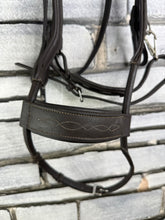 Load image into Gallery viewer, S/H Anatomic Padded Bridle with Sliding Noseband - Brown - Full