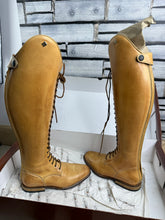 Load image into Gallery viewer, DeNiro Square Toe Full Lace Up Zip Boot - Size 37/UK 4 - Ambra