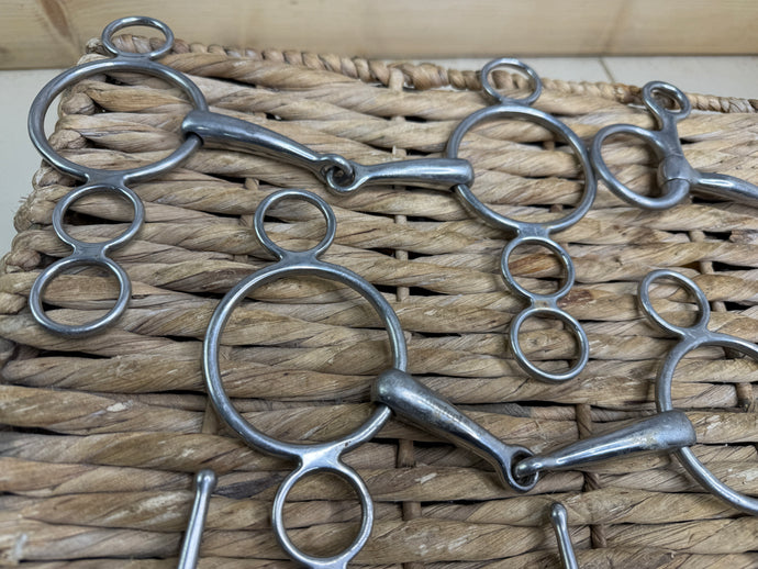 S/H Job Lot of Five X 5” Bits - Gags & Snaffles