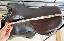 Load image into Gallery viewer, 17” Wide GFS English GP/Jump Saddle - Brown - Square Cantle