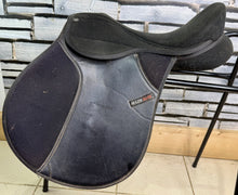 Load image into Gallery viewer, 17” Wide  HiLite Elite Cob Flexi GP Saddle - Black - Extra Wide