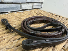Load image into Gallery viewer, S/H Soft Rubber Grip Reins with Stoppers - Brown - Cob