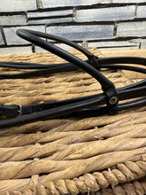 Load image into Gallery viewer, S/H Passier Rolled Dressage Snaffle Bridle - Black - Cob/Full