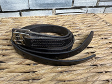 Load image into Gallery viewer, S/H 44” English Heavy Duty Teen Stirrup Leathers - Black
