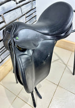 Load image into Gallery viewer, 17 1/2” Wide Ideal Jessica Dressage Saddle - Black