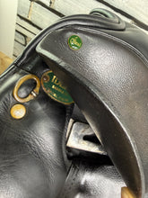 Load image into Gallery viewer, 16 1/2” XXW Ideal Suzannah Dressage Saddle -Black- Giant Blocks - Mega Wide!