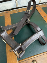 Load image into Gallery viewer, Full Size English Leather Headcollar - Brown - Heavy Duty - Adjustable