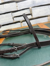 Load image into Gallery viewer, Pony Show Bridle -Brown- English Leather - Shoelace Reins - Leadrein/M&amp;M/Workers etc