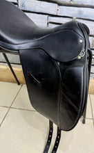 Load image into Gallery viewer, 17 1/2” MW Ideal Jessica Dressage Saddle - Black - Flocked