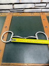 Load image into Gallery viewer, 6” Myler Curved Snaffle Bit - Eggbut Cheek - Jointed - Discontinued