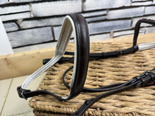 Load image into Gallery viewer, S/H Anatomic Padded Dressage Cavesson Bridle -Brown- Full