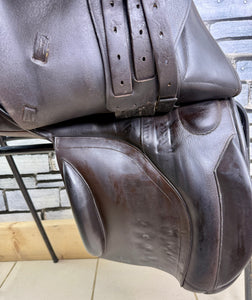 17” Medium Woodseaves WH Saddle - Brown